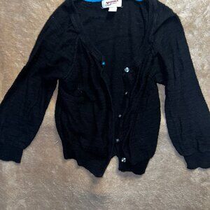 Arizona Small Black Cardigan Button Knit Long‎ Sleeves C03